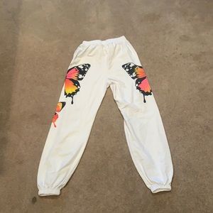 Butterfly printed joggers